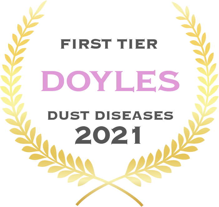 Doyle’s Guide badge: First Tier Dust Diseases Law Firm 2021