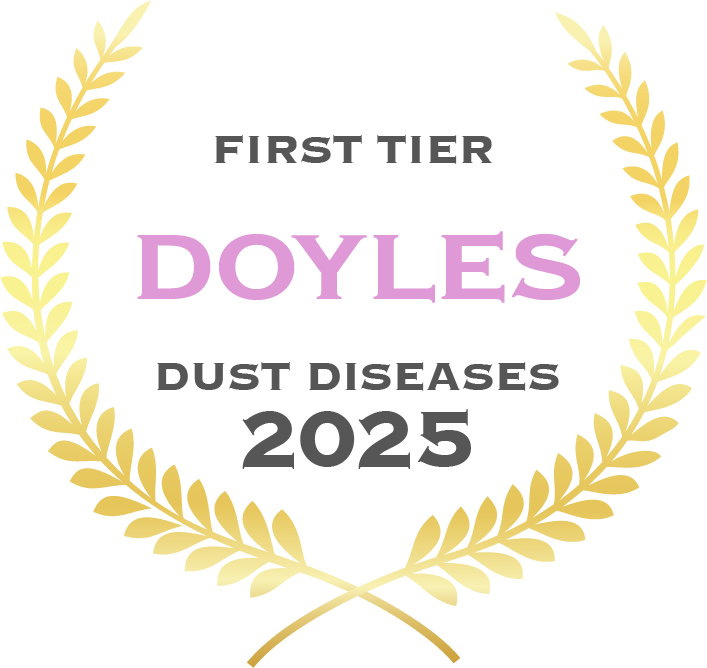 Doyle’s Guide badge: First Tier Dust Diseases Law Firm 2025