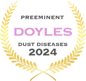 Doyle’s Guide badge: Preeminent Dust Diseases Lawyer 2024