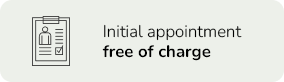 Initial appointment is free of charge