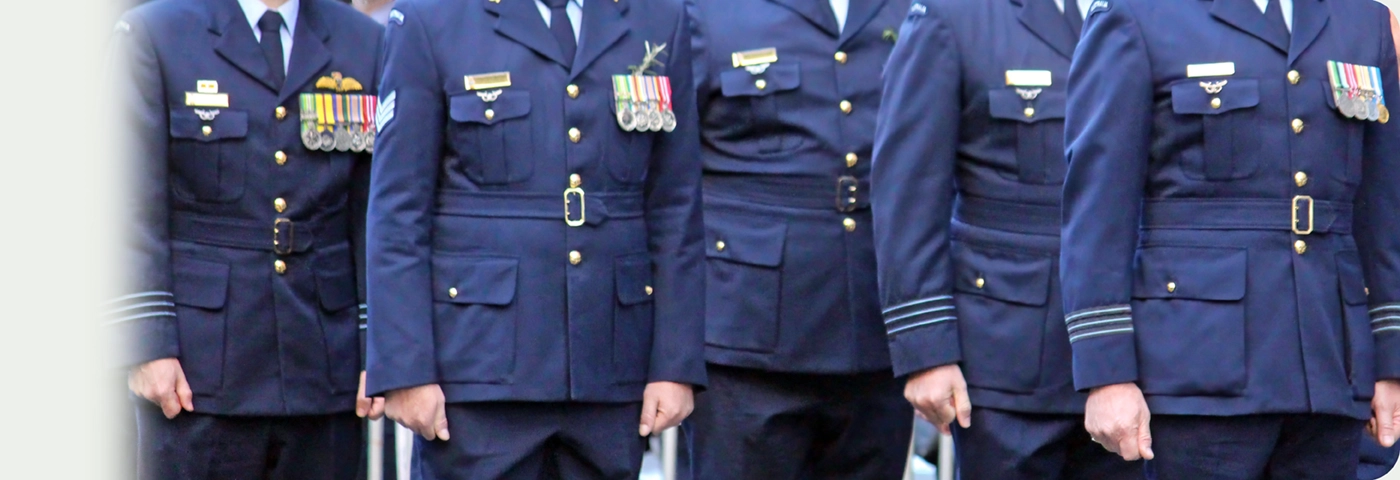 Anzac Day March. Royal Australian Air Force Standing